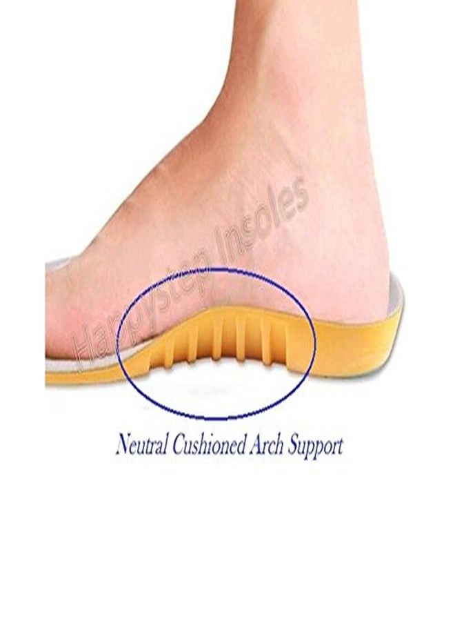 Happystep Memory Foam Sport Gel Shoe Insoles, Heel Cushioning and Shock Absorption (Size M: Men 6-8 or Women 7.5-9.5) - Image 2